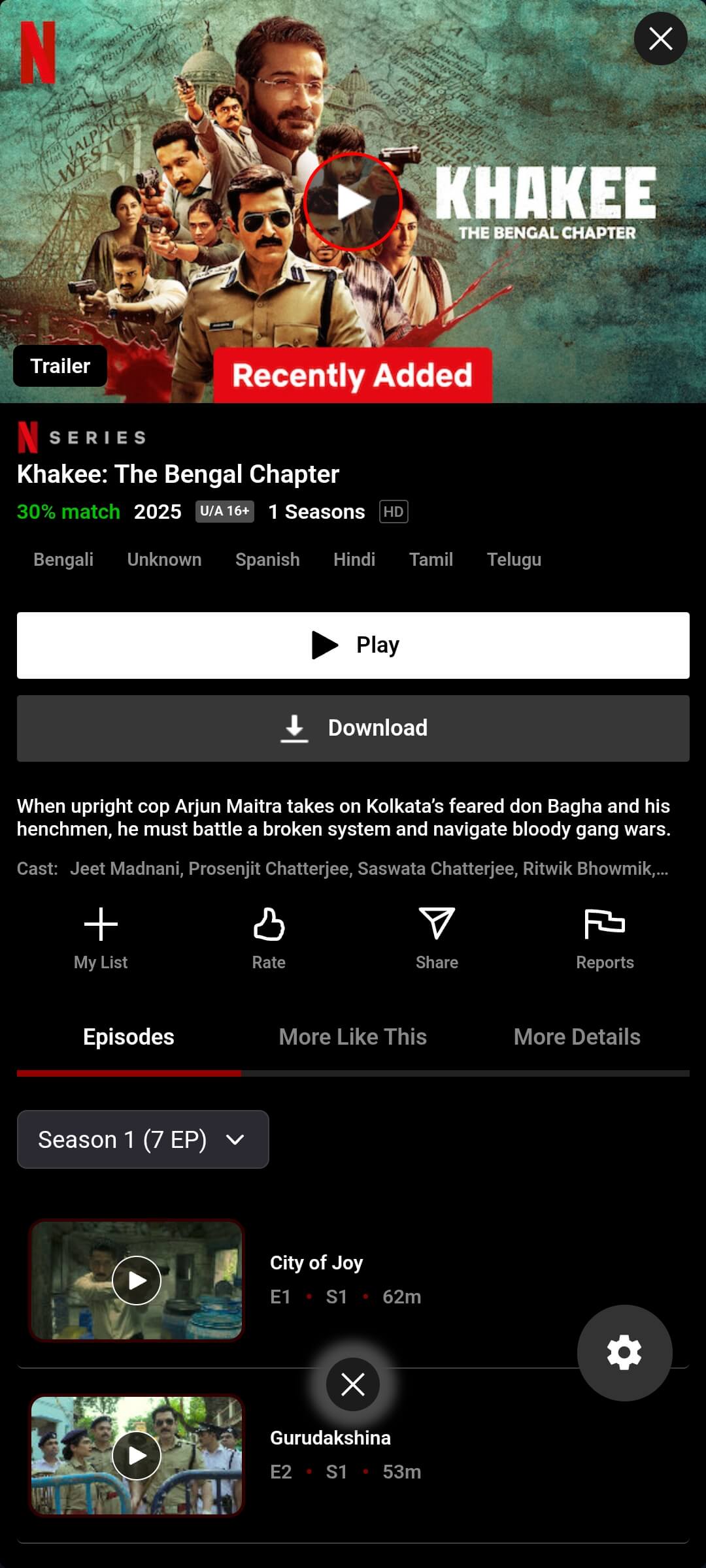 Khakee_The Bengal Chapter on NetMirror