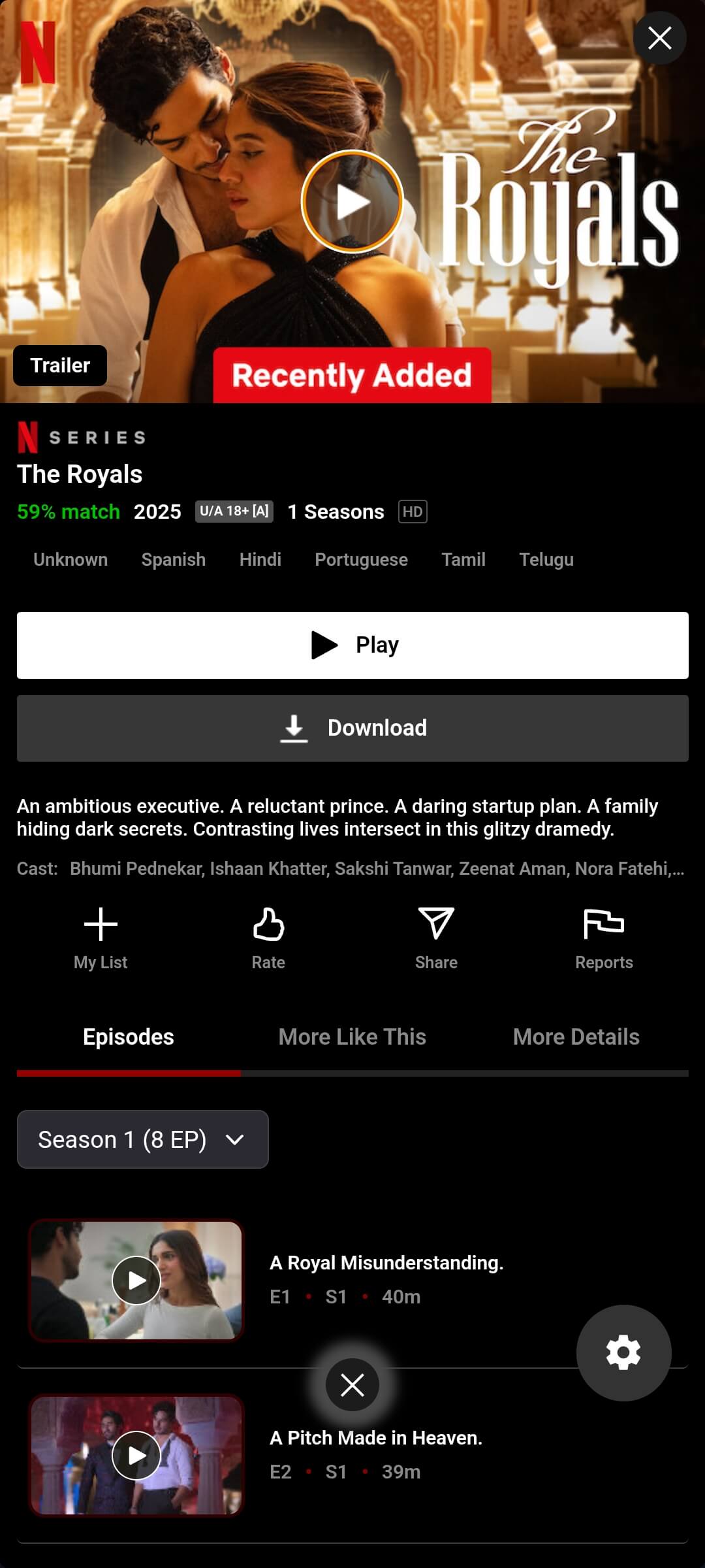 The Royals on NetMirror