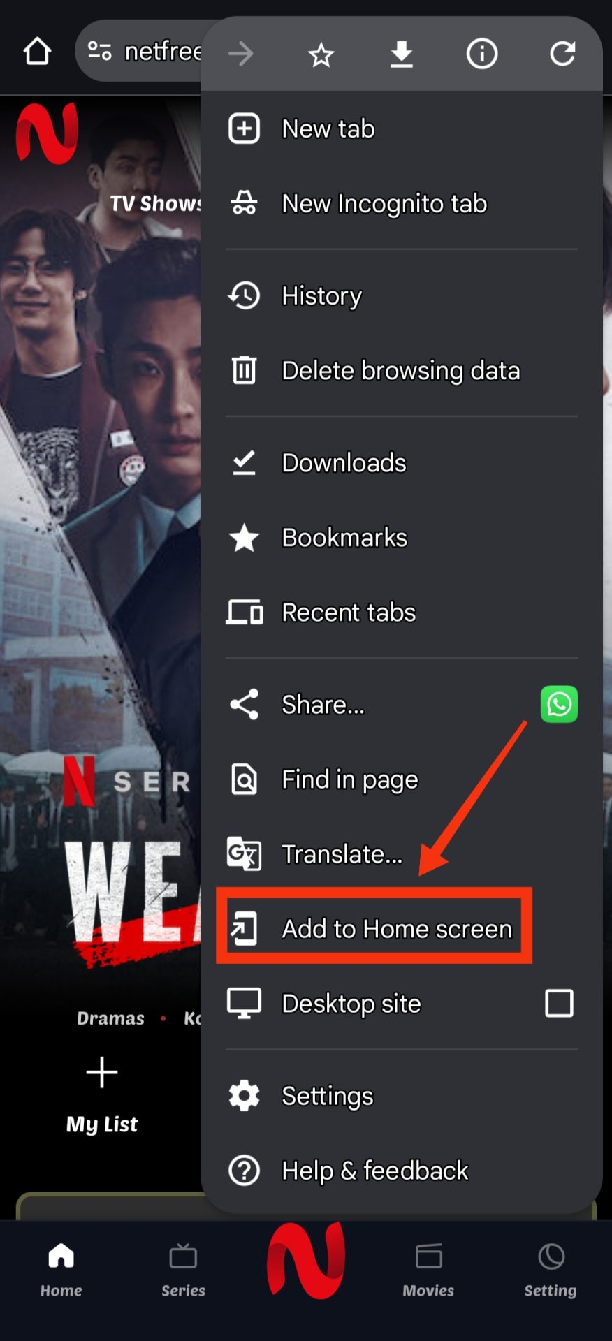 Add to Home Screen