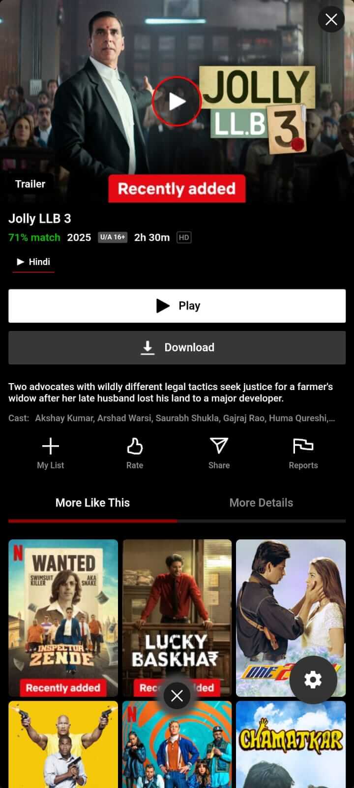 Jolly LLB 3 on Movie NetMirror